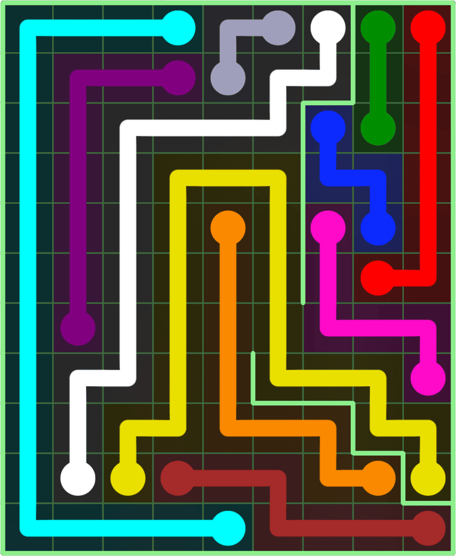 Flow Free 9098 Solution