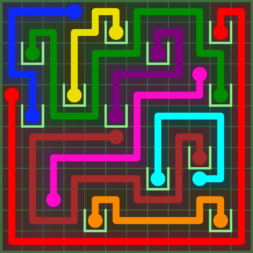 Flow Free 3548 Solution